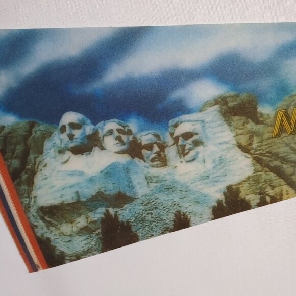 VINTAGE Mount Rushmore Felt Pennant Banner - Picture 4 of 5